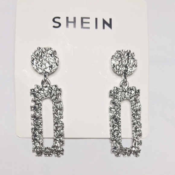 Silver Drop Earrings - Picture 2 of 8